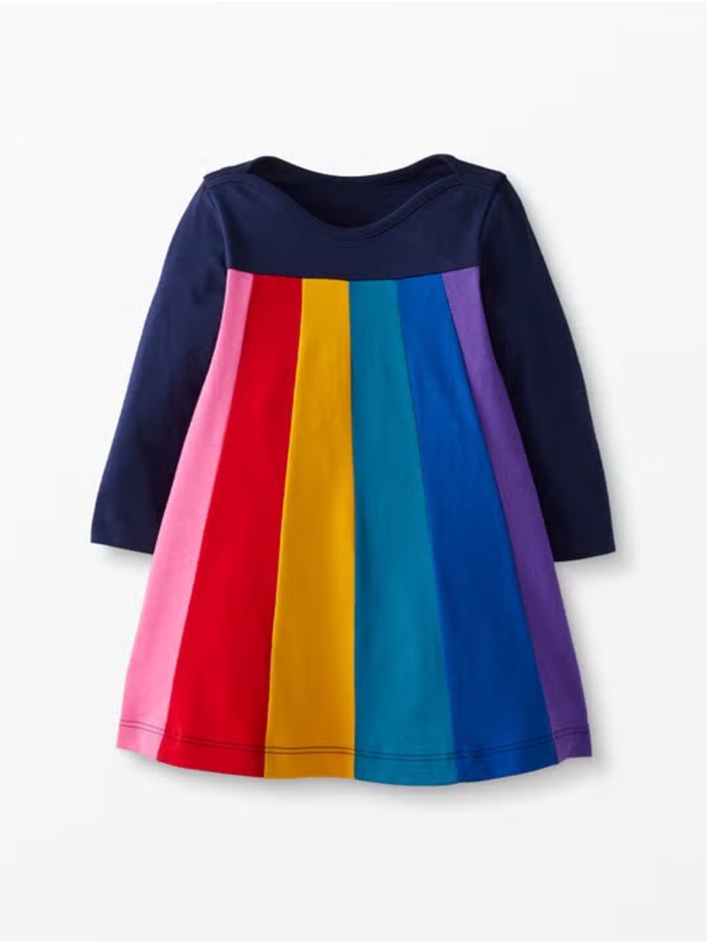 Hanna Andersson Girls Rainbow Swing Dress Size 2T